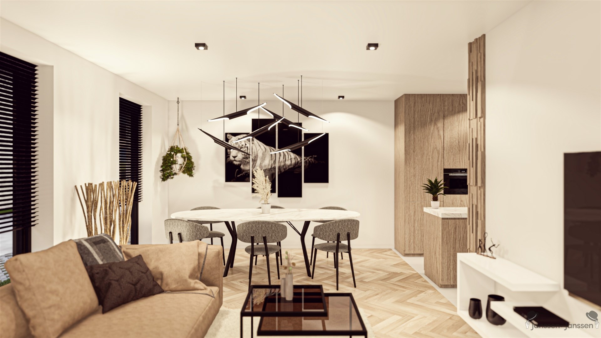 Doorzonappartement met ondergrondse parking en berging - foto 5