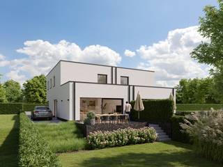 Twee percelen bouwgrond te koop voor het realiseren van een tweewoonst, met een oppervlakte van 4 are 10 ca voor lot 1 en 3 are 65 ca voor lot...