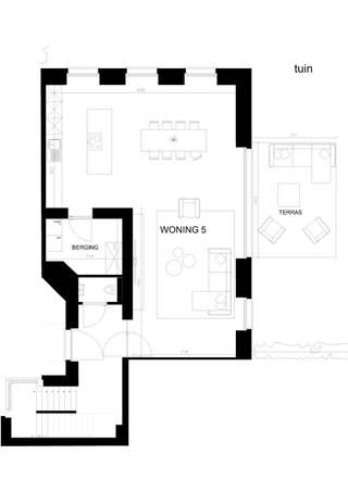 W05 is een zeer charmante ruime en energiezuinige woning met op het gelijkvloers een zeer ruime leefruimte grenzend aan het terras en een zeer grote privatieve tuin en met open keuken met eiland, berging, toilet en een inkom met mogelijkheid tot het plaatsen van een grote vestiairekast. Via een gemakkelijke Rubberwood trap begeeft u zich naar de eerste verdieping die voorzien is met 3 ruime slaapkamers en badkamer. De grote slaapkamer heeft daglicht aan beide zijden. De badkamer is voorzien van douche, wandmeubel met dubbel lavabo en toilet. Op de tweede verdieping bevindt zich een grote afgewerkte ruimte die u naar wens kan indelen. u heeft hier de mogelijkheid om eventueel nog 3 bijkomende ruime kamers te maken. De woning bevindt zich in het volledig gerenoveerde Clarissenklooster. Met aan de achterzijde een grote private tuin en aan de voorzijde een mooi aangelegde binnentuin. De toegang aan de kant van de Gasstraat wordt volledig aangelegd met mogelijk tot aankoop van een autostaanplaats. Deze autostaanplaatsen worden verkocht voor een prijs van 17.500,00 euro exclusief kosten. Een tweede staanplaats kan aangeschaft worden in de ondergrondse keldergarage van de nieuwbouw aan een bedrag van 27.500,00 euro exclusief kosten. De woning kan aangekocht worden aan 6% BTW (mits voorwaarden volgens de BTW regelgeving). Maak een afspraak voor een bezoek ter plaatse.