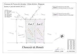 Grond te koop gelegen in woongebied met landelijk karakter: 9a76ca. Volgens het landmetersplan: breedte van de grond is 18,75m met een diepte van...