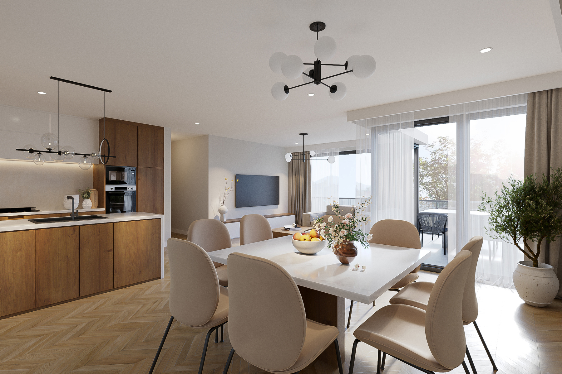 Nieuwbouwappartement met 3 slpks + terras - foto 3