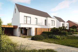 Deze verrassend ruime en tijdloze woningen bouwen we in Breendonk, deelgemeente van Puurs Sint-Amands. Je woont er vlak bij het centrum met winkels, scholen, horecazaken en openbaar vervoer. Via de A12 rijd je vlot naar Antwerpen en naar Brussel. Naast het Fort van Breendonk geniet je ook in het Hof van Coolhem van een mix van natuur en cultuur.

De woningen beschikken op het gelijkvloers over een praktische inkomhal met toilet, een ruime woon- en eetkamer met veel lichtinval, een -naar eigen keuze ingerichte- open keuken, een aansluitende berging, een carport en tuin- en fietsenberging. Op de eerste verdieping beschikken de woningen over 3 ruime slaapkamers, een badkamer (voorzien van inloopdouche, bad en dubbele wastafel) en een afzonderlijk toilet. Via een vaste trap bereik je de zolderverdieping, waar een polyvalente ruimte van ca 25 m² voorzien is. Indien gewenst kan deze ruimte nog opgesplitst worden in 2 (slaap)kamers. Kortom: deze woningen bieden een zee aan ruimte. In de west gerichte tuin wordt het volop genieten! Bovendien is het mogelijk om nog een achterliggend perceel grond van 3.261 m² bij te kopen. 

Je kiest zelf de afwerkingsmaterialen voor keuken, badkamer, vloeren en binnendeuren (in de prijs inbegrepen). Zo kan je wonen zoals jij het zelf wilt. Het gebruik van een warmtepomp in combinatie met vloerverwarming en zonnepanelen zorgt ervoor dat jouw toekomstige energiefactuur onder controle blijft (E10). 

Een kijkje nemen? Je vindt deze locatie naast Veurtstraat 102. Contacteer me gerust en ontdek alle mogelijkheden!
