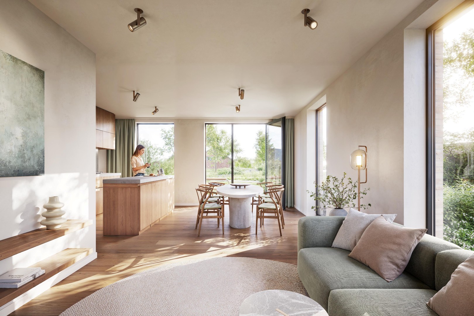 Halfopen nieuwbouwwoning in centrum Nevele - foto 4