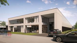 Nieuwbouw KMO-unit met een oppervlakte van 378 m² met 81 m² mezzanine en 7 privatieve parkeerplaatsen te koop.Fantastisch gelegen op amper 2 km van...