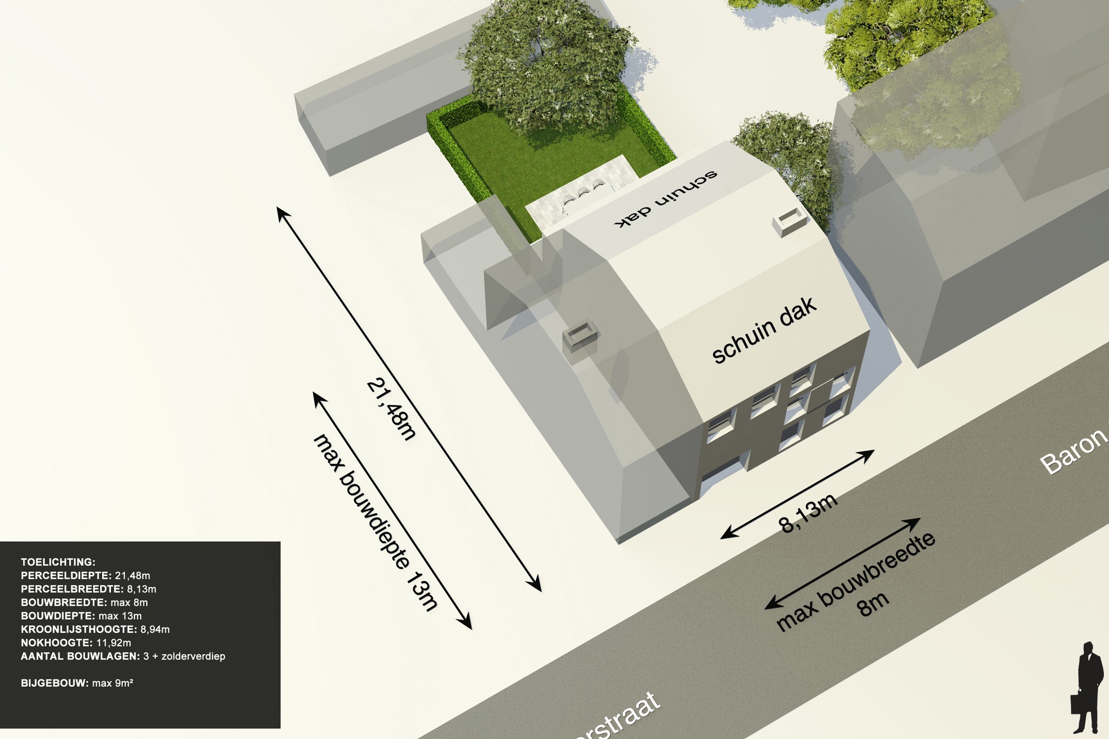 Bouwgrond voor gesloten woning op top ligging in centrum Lier - foto 3