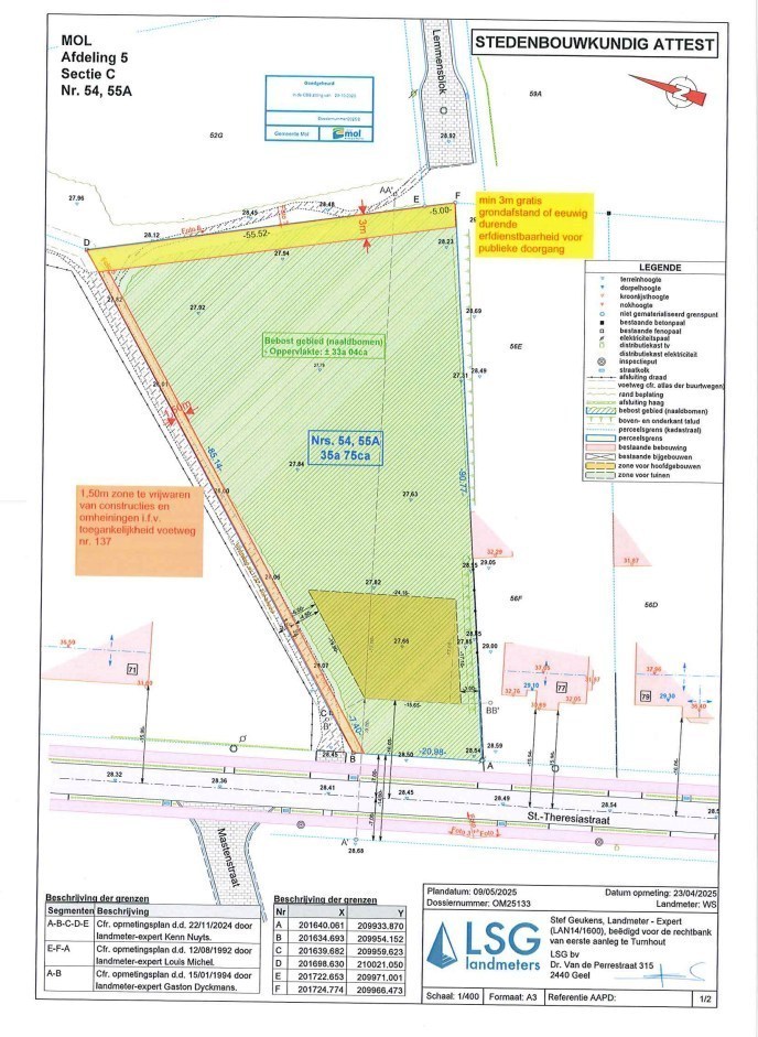 Bouwgrond van 35 are en 78 ca voor open bebouwing in Mol - foto 4