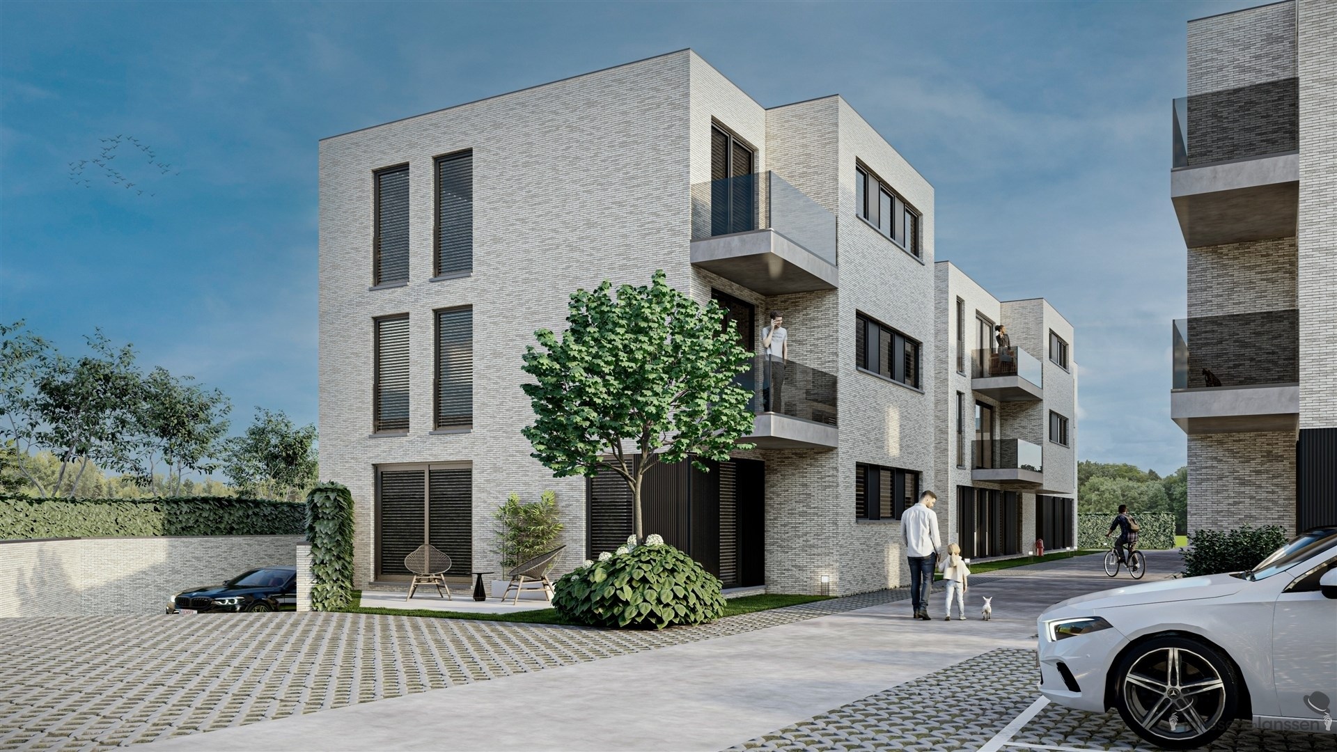 appartement op verdieping met 2 slaapkamers & hoekterras - foto 1