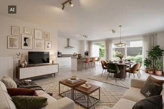 Ben jij op zoek naar een moderne, instapklare en vooral energiezuinige woning? Kom dan deze prachtige halfopen nieuwbouwwoning ontdekken!<br /><br />In het centrum van Anzegem, in een rustige woonomgeving vindt u deze halfopen nieuwbouwwoning op wandelafstand van winkels en scholen.<br /><br />Deze woning werd opgetrokken in een moderne en hedendaagse stijl, met oog op ruimte en conform. De woning werd gebouwd met kwalitatieve materialen en is recent volledig geschilderd.<br /><br />INDELING<br /><br />Gelijkvloers<br />Inkomhal - gastentoilet - lichtrijke living - open keuken - berging - tuin en terras<br /><br />Eerste verdieping<br />Nachthal - toilet - slaapkamer 1 - slaapkamer 2 - slaapkamer 3 - bergruimte - badkamer met inloopdouche en bad.<br /><br />TROEVEN<br /><br />+ Gemakkelijk bereikbaar (dicht bij E-17, Waregem,..)<br />+ Energiezuinig (zonnepanelen) <br />+ Duurzame en tijdloze materialen<br />+ verkoop onder registratierechten<br /><br />Interesse in deze woning? Maak dan nu jouw afspraak via 0472 18 64 20 of matisse.vandererven@dewaele.com.<br /><br /><br />Bestuursmaatregelen in het maatregelenregister: nee<br /><br />Deze AI-visualisaties zijn bedoeld als inspiratie. Er werd geen rekening gehouden met technische specificaties, stedenbouwkundige voorschriften of de concrete mogelijkheden tot realisatie.