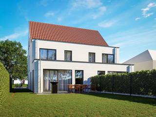 Op Het Heike in Heusden-Zolder realiseert AVL Woningbouw een kleinschalig nieuwbouwproject met twee moderne halfopen woningen. Een hedendaagse architectuur, een praktische indeling en een mooie bouwgrond vormen hier de basis voor een heerlijk nieuw thuis.<br />Deze moderne halfopen woning van 149 m² combineert hedendaags wooncomfort met een aangename, groene ligging. De bouwgrond is maar liefst ca. 6a80 groot, waardoor je geniet van een ruime tuin en volop mogelijkheden om buiten te leven.<br />De leefruimte met open keuken vormt het warme hart van de woning. Dankzij de grote raampartijen stroomt het natuurlijke licht naar binnen en heb je vanuit de leefruimte een mooi zicht op de tuin. Een plek waar je gezellig samenkomt met familie en vrienden.<br />Op de bovenverdieping bevinden zich twee volwaardige slaapkamers, waarvan één met een ruime dressing. Daarnaast is er een comfortabele badkamer met een apart toilet.<br />En er is meer! Via de vaste zoldertrap bereik je de ruime zolder van maar liefst 40 m². Deze extra ruimte biedt heel wat mogelijkheden: een uitbreiding met extra slaapkamers, een hobbyruimte, bureau, speelruimte of een rustige plek om te ontspannen.<br /><strong>De rechterwoning is inmiddels verkocht.</strong><br />Wie wordt de nieuwe buur van deze prachtige woning?<br />Een mooie kans voor wie op zoek is naar een moderne, energiezuinige nieuwbouwwoning met ruimte, comfort én een fijne ligging in Heusden-Zolder.<br />Bouw je graag toekomstproof en wil je je bovendien graag helemaal laten ontzorgen?<br />Neem dan nog vandaag contact op voor een vrijblijvend kennismakingsgesprek met bouwadviseur Luc van Deurse (011/450 280) en verneem exact wat jouw mogelijkheden kunnen zijn. <br /><br />SLEUTEL-OP-DE-DEUR WAT HOUDT DAT JUIST IN?<br />Ruwbouw winddicht <br />Sanitaire leidingen (inclusief hergebruik van regenwater)<br />Elektriciteit<br />Vloerverwarming en warmtepomp<br />Pleisterwerken<br />Isolatiewerken en chape<br />EPB berekening<br />Ventilatiesysteem D<br />Afgewerkte keuken<br />Badkamer <br />Tegelvloeren op het gelijkvloers en in de badkamer<br />Binnendeuren <br />Trap in rubberwood <br />Voegwerken<br />8 Zonnepanelen<br />Kostprijs architect en veiligheidscoördinatie incusief<br /><br />Prijs sleutel op de deur:<br />€450 000 excl. alle kosten op grond en constructie<br />€555 000 incl. alle kosten op grond en constructie