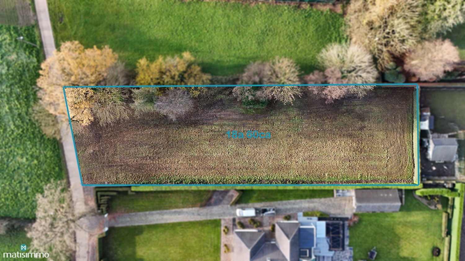 RUIME BOUWGROND VAN 18A 60CA VOOR OPEN BEBOUWING TE LANAKEN - foto 5