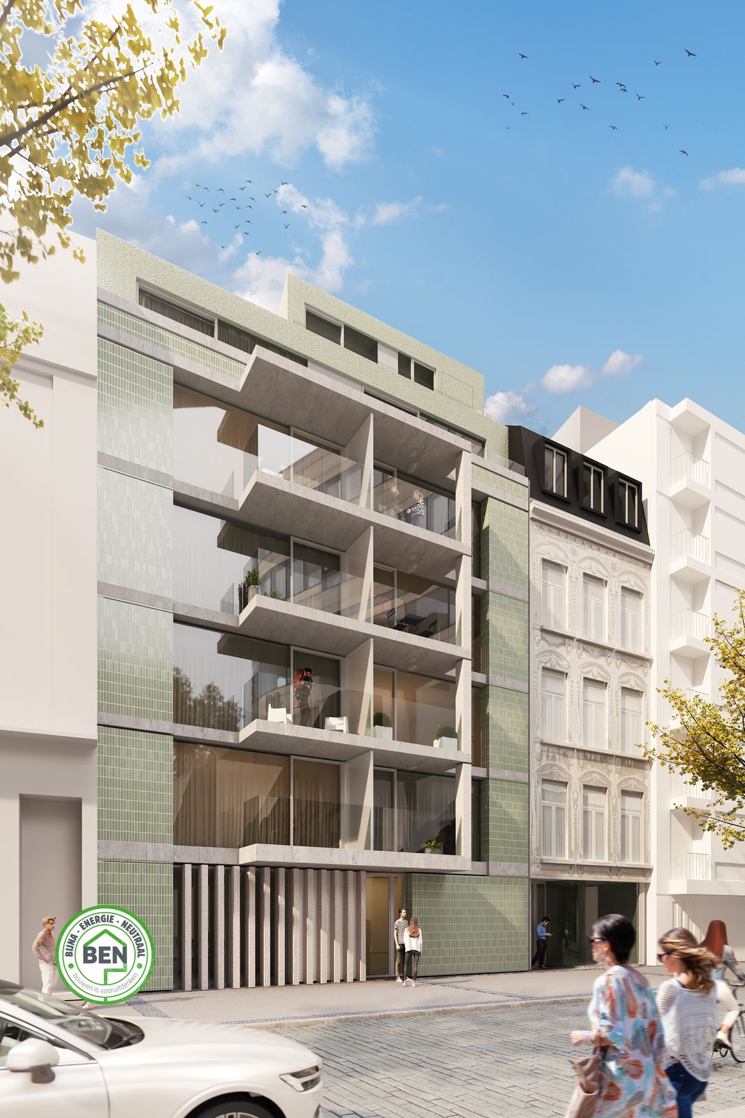 Nieuwbouwappartement met 1slpk en terras op centrale ligging - foto 1