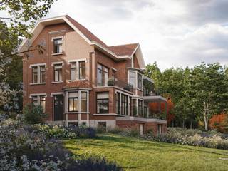 Het project "Blés d'Or", gelegen op een achtergelegen perceel in het hart van Ukkel, vlakbij het Wolvendaelpark en de Kauwberg, in de woonwijk Dieweg, bestaat uit een nieuwbouwproject bestaande uit twee elegante duplexen in een villa uit 1929, die vroeger als school werd gebruikt, en de bouw van twee halfvrijstaande woningen met 3 gevels.<br /><br />Duplex A1, gelegen op de begane grond, heeft een bruto oppervlakte van ± 269,8 m² en terrassen van ± 83,8 m², evenals een privétuin van ± 285 m².<br /><br />Het bestaat uit een inkomhal met vestiaire en gastentoilet, een apart kantoor met terras, mooie ontvangstruimten (grote gezinskeuken met ontbijthoek, aparte eetkamer en woonkamer) die uitgeven op een groot terras van ± 37,7 m². Op de benedenverdieping bevindt zich een nachthal met toegang tot het terras van ± 40 m² en de tuin. Er zijn 3 slaapkamers in suites, waaronder een hoofdslaapkamer met kleedkamer en doucheruimte, een toilet, een wasruimte en 2 kelders.<br /><br />Overige: PEB A of B+, vloerverwarming, individuele warmtepomp, individuele dubbele stroomventilatie, optionele parkeerplaatsen (€ 30.000). Belastingheffing: splitsing grondwaarde (registratiekosten 12,5%) / bouwwaarde (BTW 21%).<br /><br />De wijk Dieweg is een rustige en groene wijk, gelegen vlakbij kleine winkels, restaurants, openbaar vervoer en diverse scholen.<br /><br />Voor meer informatie kunt u contact opnemen met Philippe Dijkmans op +32 (0) 475 45 77 20.