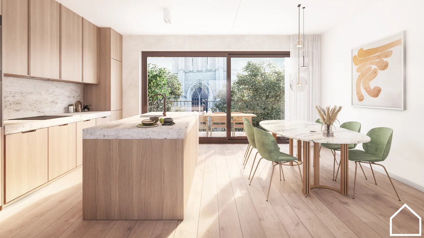 Mooi en stijlvol gelijkvloers nieuwbouwappartement in het hart van Ieper - foto 5