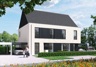 Oplevering rond het bouwverlof.Deze BEN woning wordt gebouwd vlakbij het Kanaal in Ingelmunster. Dankzij het gebruik van warmtepompen en zonnepanelen...