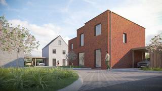 Nieuwbouwwoning (HOB) op een perceel van 210,80 m2, met een bruto bewoonbare oppervlakte van 186,66 m2. Op de gelijkvloerse verdieping vinden we een inkomhal, leefruimte met open keuken, een berging en apart toilet. Op de eerste verdieping zijn er 3 slaapkamers, een apart toilet, een wasplaats en een badkamer. Op de tweede verdieping, die bereikbaar is via een vaste trap, vinden we nog een zolder waarvan de bestemming nog kan ingevuld worden. Verder wordt er nog een carport voorzien, met naastgelegen extra staanplaats. De werken starten in het voorjaar van 2025 en de oplevering wordt voorzien tegen de zomer van 2026. Alle prijzen excl. registratierechten en BTW. Voor meer info, of vrijblijvend het lastenboek en plannen: 0479/9 34 34 9 (Kristof)