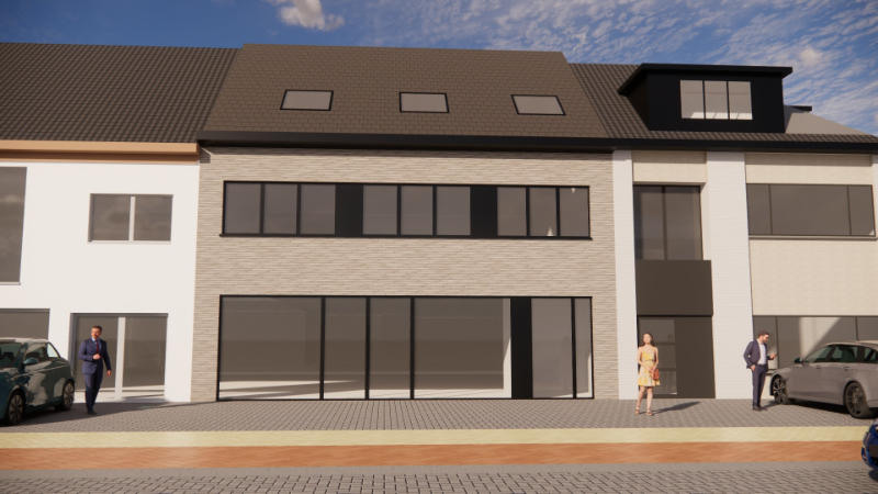 Casco handelsruimte van 398 m² op toplocatie in Merelbeke - foto 1