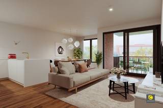 <p><span>In het centrum van Mortsel verrijst het nieuwbouwproject Evergreen!</span></p><p><span> </span></p><p><span>Het project omvat maar liefst 16 energiezuinige, moderne appartementen, verspreid over twee gebouwen rond een ruime en rustige binnentuin.</span><span><br /></span><span>Evergreen is een toonbeeld van duurzaam en comfortabel wonen, waarbij milieuvriendelijke oplossingen centraal staan.</span><span><br /></span><span>Bewoners profiteren hier van een toekomstgerichte leefomgeving die innovatie en leefkwaliteit perfect combineert.</span></p><p><span> </span></p><p><span>Dit appartement met drie slaapkamers en een oppervlakte van ongeveer 110 m² is gelegen op de tweede verdieping van blok A aan de Liersesteenweg 212 in Mortsel.</span></p>