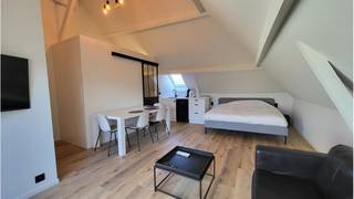 Gemeubelde studio met een uitstekende ligging in het centrum van Brugge in een zijstraat van de Hoogstraat.Dichtbij winkels, openbaar vervoer en alle...