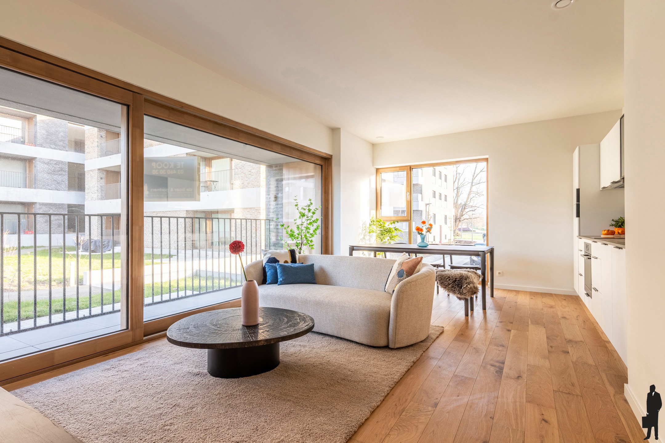 Gelijkvloers app met tuin in prestigieus project in Wilrijk - foto 1