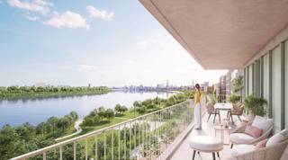 <p>Wonen met frontaal zicht op de Schelde? In het nieuwbouwproject Scheldetuin bieden we een prachtig hoekappartement met 2 slaapkamers en een uitzonderlijk ruim terras.</p>
<p>Dankzij de hoekligging en grote raampartijen geniet u hier van een maximale lichtinval en een panoramisch uitzicht op de Schelde en de skyline van Antwerpen. De leefruimte met open keuken sluit naadloos aan op het terras, waardoor binnen en buiten mooi in elkaar overlopen.</p>
<p>Het appartement combineert een unieke ligging aan de Schelde met de rust van een groene binnentuin binnen het project.</p>
<p><strong>Indeling:</strong></p>
<ul>
<li>
<p>Ruime leefruimte met open keuken</p>
</li>
<li>
<p>2 volwaardige slaapkamers</p>
</li>
<li>
<p>Badkamer</p>
</li>
<li>
<p>Berging</p>
</li>
<li>
<p>Groot terras rondom de leefruimte</p>
</li>
</ul>
<p><strong>Troeven:</strong><br />✔ Frontaal Scheldezicht<br />✔ Hoekappartement met veel lichtinval<br />✔ Groot terras<br />✔ Kwalitatieve nieuwbouwafwerking<br />✔ Rustige ligging met groene binnentuin</p>
<p>Prijs vanaf <strong>€650.000</strong></p>
<p>In de prijs zit niet inbegrepen een inpandige parkeerplaats, maar er zijn nog meerdere parkeerplaatsen te koop. Prijs per parkeerplaats: € 39.000.</p>
<p>Een unieke kans om te wonen op een toplocatie aan de Schelde.</p>
<p>📞 Contacteer ons voor meer informatie of een bezoek.<br />Meer info op https://scheldetuin-antwerpen.be/?utm_source=immoweb&amp;utm_medium=zoekertje&amp;utm_campaign=scheldetuin</p>