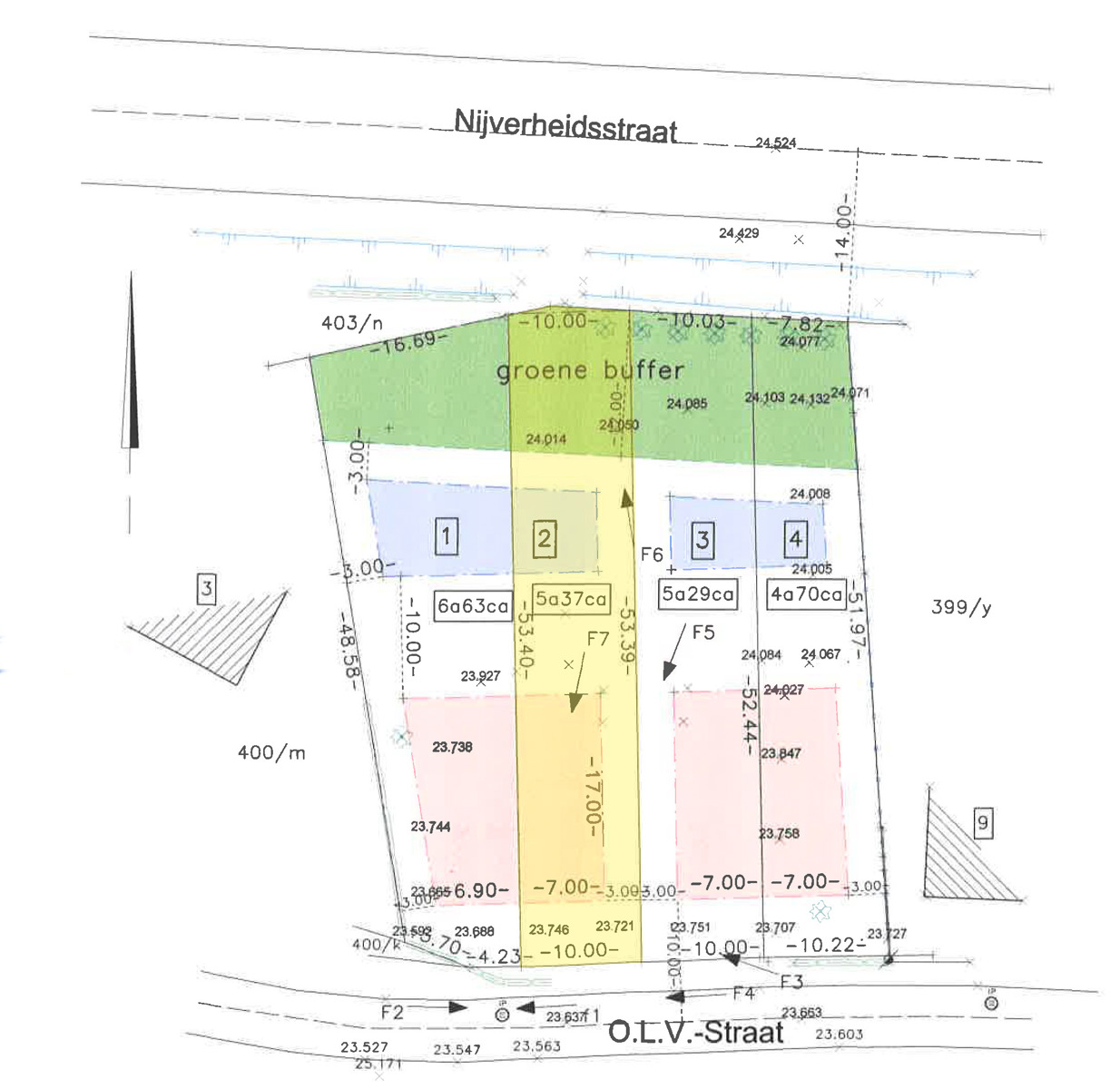 Bouwgrond voor half open bebouwing op een perceel van 5a37ca. - foto 3