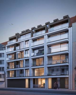 Dit uitzonderlijk nieuwbouwproject omvat 22 ruime appartementen, waarvan momenteel nog slechts 11 appartementen beschikbaar zijn. Gelegen op een toplocatie in de Jozef Nellenslaan 174 te Knokke, bevindt de residentie zich op wandelafstand van het strand, het Rubensplein en het Casino.<br /><br />Deze stijlvolle residentie onderscheidt zich door haar hoogwaardige afwerking, hedendaags wooncomfort en uitstekende ligging. Er is keuze uit ruime appartementen en duplex-appartementen met één tot vier slaapkamers, al dan niet voorzien van een bureau, en één tot drie badkamers. Elk appartement beschikt over een aangename leefruimte met keuken, een praktische berging en een zuidgericht zonneterras. De appartementen worden uitgerust met een energiezuinige warmtepomp gevoed door geothermie, daarnaast is er de voorziening van zonnepanelen, wat bijdraagt aan een optimaal wooncomfort en een duurzaam energieverbruik. Dit unieke project combineert een hedendaagse architectuur en hoogwaardige afwerking met een uitstekende ligging op 50m van de zee! <br /><br />Extra troeven:<br />* unieke ligging in de gegeerde Jozef Nellenslaan <br />* appartementen en duplexappartementen met zuidgericht zonneterras<br />* geothermie-warmtepomp<br />* vloerverwarming<br />* zonnepanelen<br />* ventilatiesysteem D<br />* fietsenstalling aanwezig<br />* hoogwaardige afwerking<br /><br />Een uniek project voor wie op zoek is naar kwalitatief en comfortabel wonen op een uitzonderlijke locatie in Knokke.<br /><br />6% BTW mogelijk<br /><br />Aarzel niet om ons te contacteren voor meer info: tel. : 050 62 44 14 of via knokke@immax.be