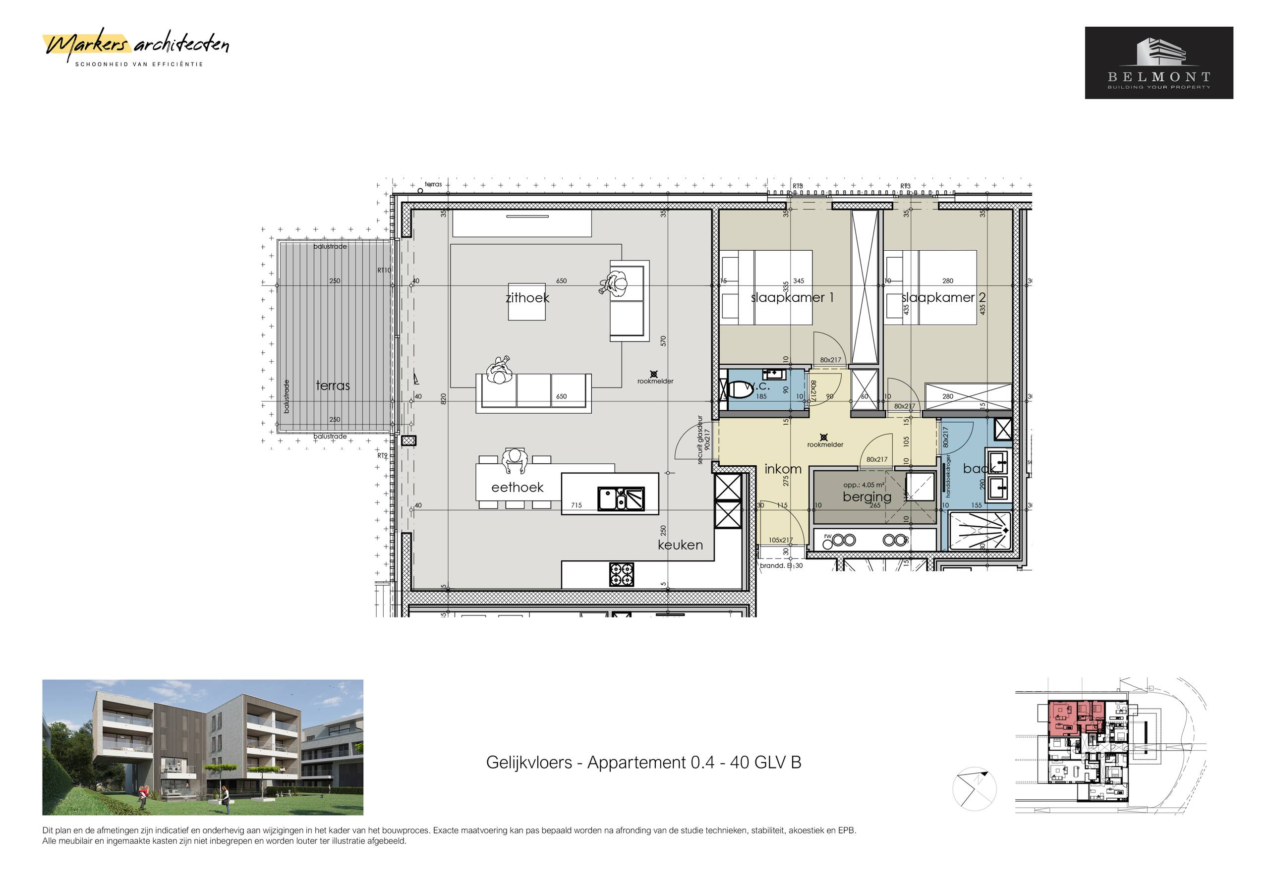 Appartement à vendre à Ypres avec 2 chambres - photo 3