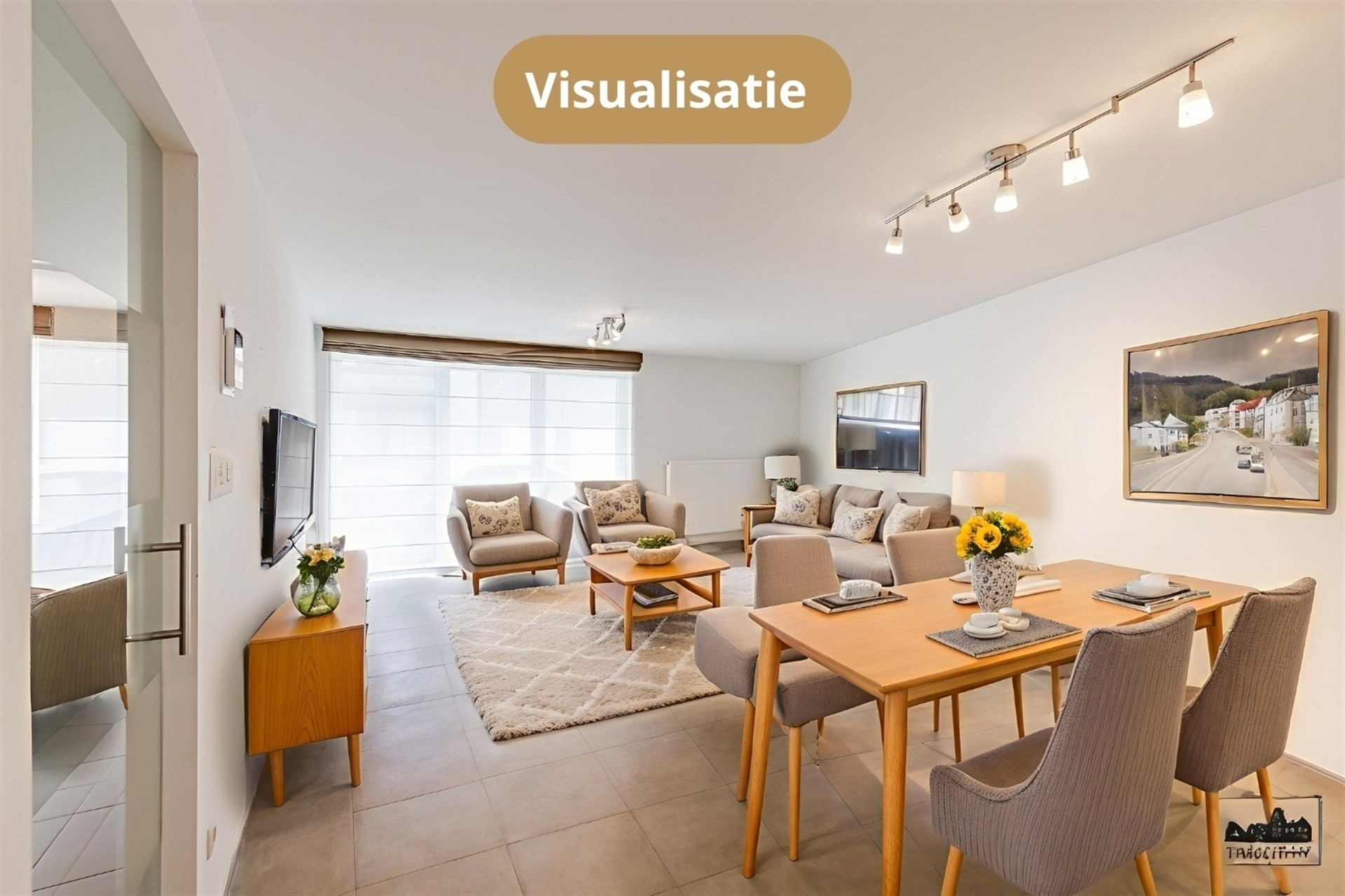 Gelijkvloers modern appartement in centrum Wetteren - foto 4