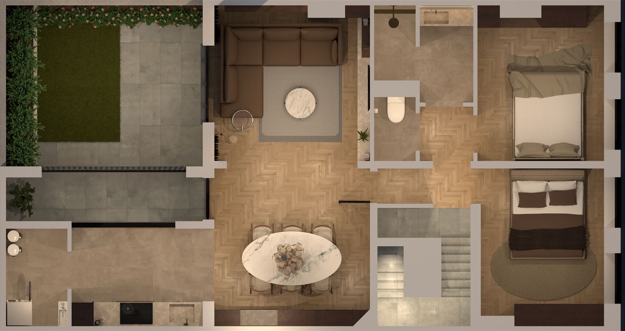 Energetisch gerenoveerd appartement met terras - foto 2