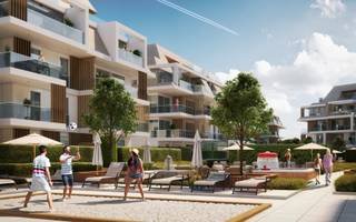 Dit appartement maakt deel uit van het nieuwbouwproject Sailors' Park - Villa Manta.<br /><br />Het duplexappartement is gelegen op de derde en vierde verdieping en werd op plan ingedeeld als volgt:<br />Op het derde verdiep kom je binnen in de inkom met toilet en berging, bureaukamer met een klein terras, open ingerichte keuken met berging en leefruimte palend aan een terras. <br />Via een traphal krijg je toegang tot het vierde verdiep die voorzien is van 3 slaapkamers, 2 badkamers met inloopdouche of bad, apart toilet en 2 ruime terrassen waarvan 1 met terrasberging.<br />Een terras is zuidwestelijk georiënteerd. <br /><br />Verplicht aan te kopen autostaanplaats of afgesloten garagebox is niet in de prijs inbegrepen. <br /><br />Appartement: 146,19 m²<br />Terrassen: 44,13 m² + 6,52 m² terrasberging