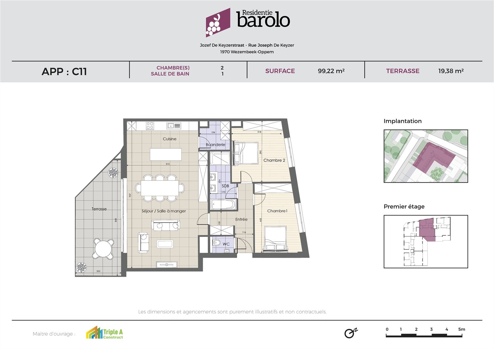 Apartment for sale in Wezembeek-Oppem with 2 bedrooms - photo 4