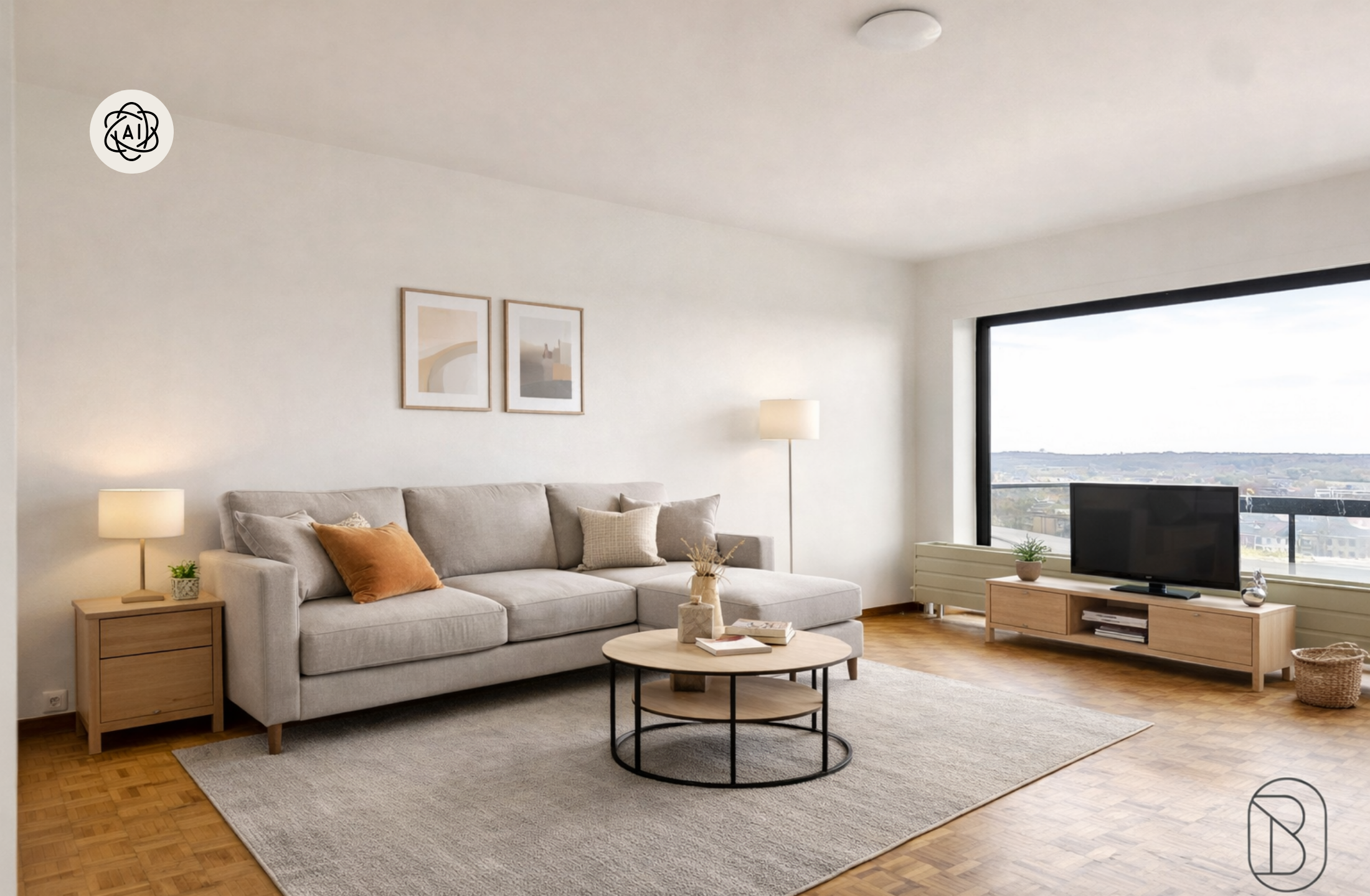 Degelijk appartement met 2 slk en terras met prachtig zicht.  - foto 2