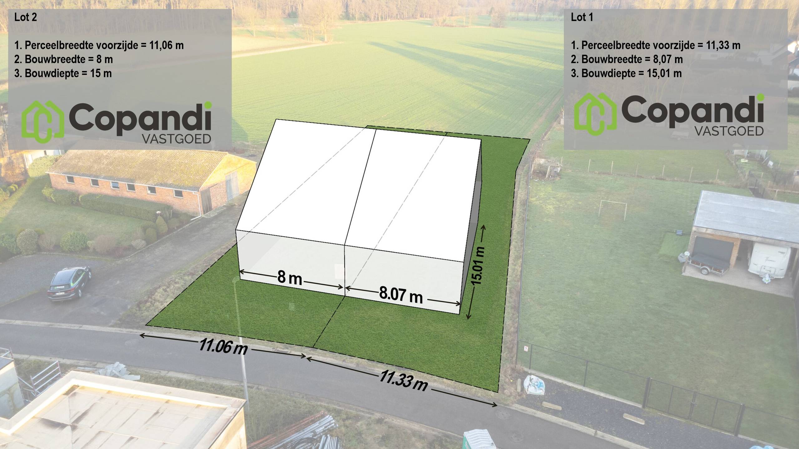 Halfopen bouwgrond in doodlopende straat te Tessenderlo-Ham - foto 2