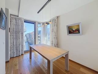 This high-quality and furnished apartment offers a unique combination: living on the coveted Kouter, but in peace and quiet. <br /><br />The apartment is located on the second floor at the rear of the building, directly along the calming waters of the Ketelvaart. <br /><br />The highlight of the apartment is the spacious and double terrace of 18 m², a great place to relax outside in privacy. Inside, there is a bright living space with a very successful, logical layout that seamlessly connects the living room, dining area and kitchen. The apartment has two spacious, fully-fledged bedrooms and is already fully furnished, making for a carefree and immediate move in. <br /><br />Layout of the apartment: entrance hall - living room - dining room - open kitchen - terrace (18 m²) - bedroom 1 - bedroom 2 - bathroom - toilet. <br /><br />Practical info: <br />- Common costs: €125.00 per month (commission).<br />- Parking space: can be rented for €150.00 per month. <br />- Available immediately!