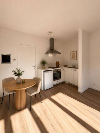 <p><span>Ground-floor, renovated studio in a central location in Antwerp North, close to downtown, public transportation, and various shops and amenities.</span><span> </span></p><p><span><br />Layout</span></p><p><span>Shared entry hall with a separate entrance door to the ground-floor studio. <br />We enter into the kitchen/dining area.</span></p><p><span>The open kitchen offers every convenience and is equipped with a stovetop, refrigerator, sink, range hood, oven, and ample cabinet space. </span></p><p><span>There is also a bathroom with a shower, toilet, and vanity sink. </span></p><p><span> </span></p><p><span>Details</span></p><p><span>- available immediately </span></p><p><span>- plenty of natural light</span></p><p><span>- great location</span></p><p><span>- no common area fees</span></p><p><span>- Water, gas, and electricity metered separately</span></p><p><span> </span></p><p><span>Does this studio in Antwerp sound like the right fit for you? Are you looking for other properties for sale or rent in Antwerp, or would you like to know the value of your property? </span></p><p><span>Then you’ve come to the right place at BOLT IMMO! We’d be happy to help you. Call 03 568 68 06 or email <span>info@bolt.immo</span></span></p><p><span> </span></p><p><span> </span></p>