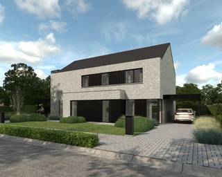 Op een prachtig perceel van 507m² verrijst binnenkort een halfopen woning, een toonbeeld van strakke en moderne architectuur. Stelt u zich eens voor: een stijlvolle entree met toilet en ruimte voor een vestiaire, die u verwelkomt in een lichte woonkamer met een naadloos geïntegreerde open keuken. Deze keuken, het hart van het huis, vormt de perfecte achtergrond voor gezellige etentjes en warme gesprekken. En laten we de handige berging niet vergeten, ideaal voor al uw opslagbehoeften. De elegantie zet zich voort op de bovenverdieping, waar u drie comfortabele slaapkamers vindt, samen met een stijlvolle badkamer. Elk detail van deze woning is zorgvuldig overwogen om comfort en esthetiek te combineren, waardoor u de perfecte balans vindt tussen functionaliteit en moderne luxe. Bent u klaar om de stap te zetten naar het huis van uw dromen?