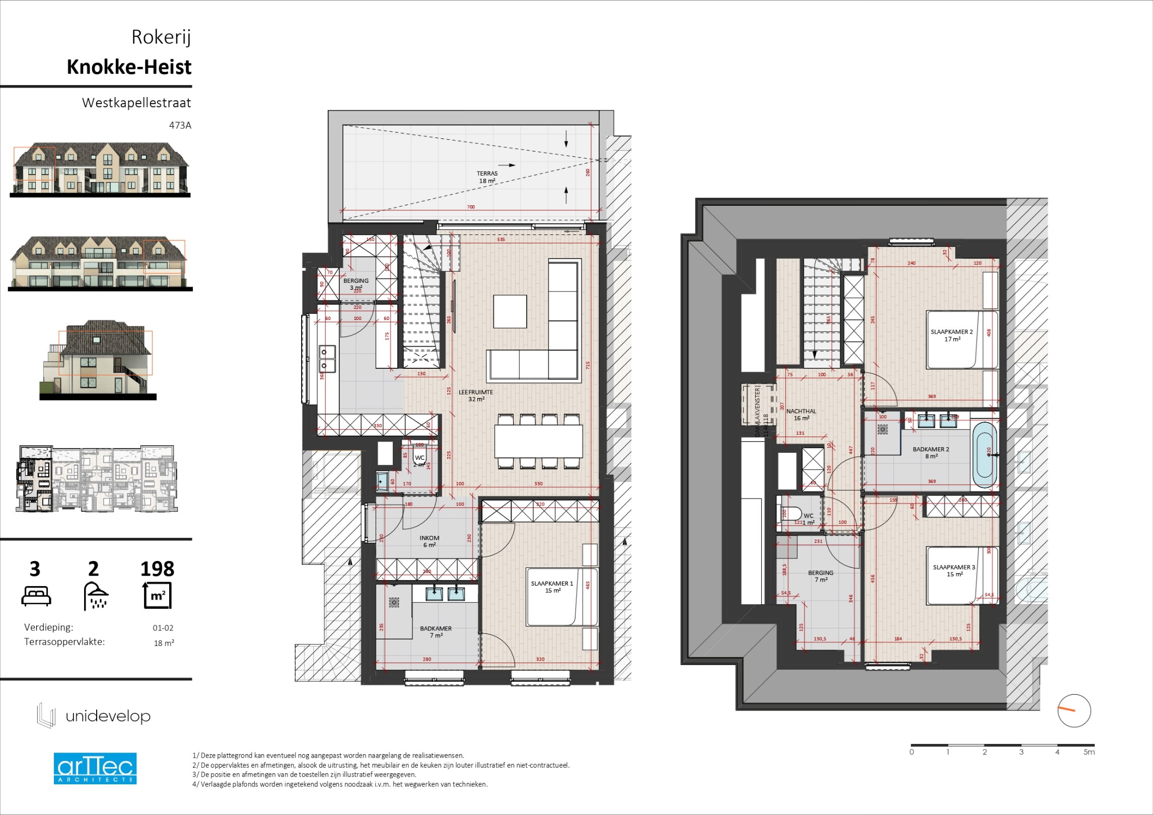 Ruime duplex stapelwoning (198 m²) met terras in Res. Rokerij – Westkapelle - foto 5