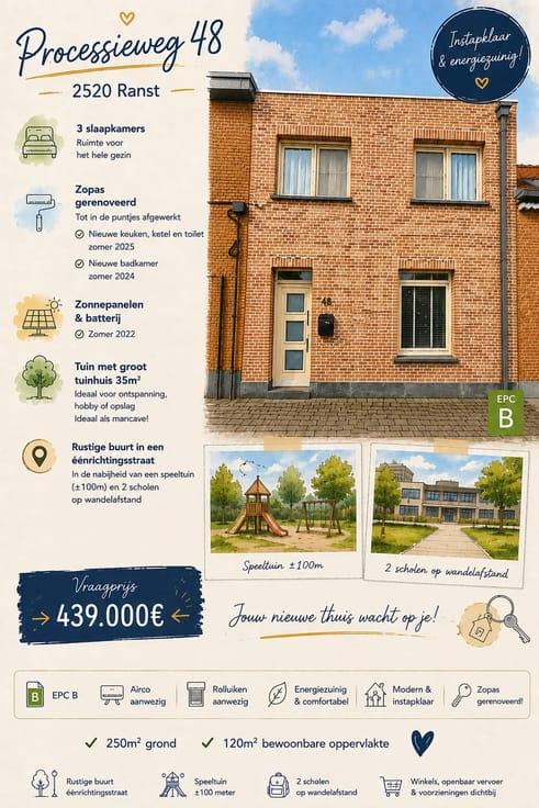 Huis te koop in Ranst met 3 slaapkamers - foto 2