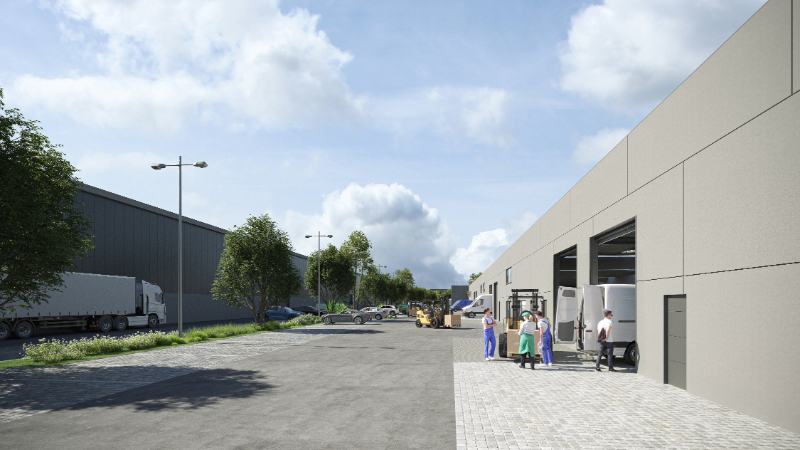 Modern nieuwbouw magazijn met kantoorruimte in Gent - foto 2