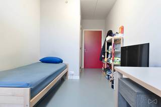 <p>Deze praktische studentenkamer van 17m² bevindt zich op de 8ste verdieping van residentie Waterview aan het Engels Plein te Leuven. Deze studentenresidentie is uniek in zijn soort. De ligging is uitermate gunstig voor studenten, op slechts 1 km van het station van Leuven en op wandelafstand van het centrum. De bruisende buurt langs de Vaartkom biedt eveneens tal van recreatiemogelijkheden, horeca, winkels en groen om tegemoet te komen aan alle noden van de hedendaagse student.<br /><br />De studentenkamer heeft een aangename leefruimte en een aparte badkamer die voorzien is van een lavabo, douche en toilet. Verder is er een grote gemeenschappelijke daktuin, fietsenberging, etc. De ruime gemeenschappelijke ruimte, die gedeeld wordt met 8 inwoners, is uitgerust met een volwaardige keuken.<br /><br />De residentie wordt volledig beheerd door KU Leuven zodat u zich als investeerder geen zorgen hoeft te maken over verhuur, beheer of onderhoud.<br /><br />Mis deze kans niet en vraag vrijblijvend inlichtingen over jouw zorgeloze investering op een van de meest iconische plekken van Leuven.</p>