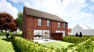 À CONSTRUIRE: Cette maison idéalement située, comprend un hall, un WC, un grand espace regroupant le salon, living et la cuisine, un débrarras...