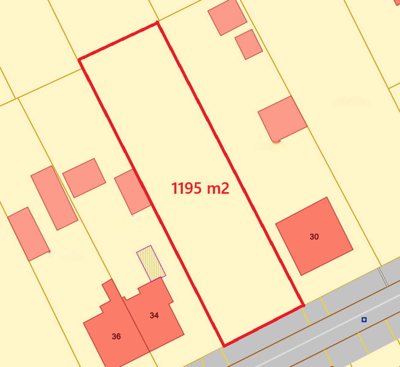 Perceel bouwgrond voor open bebouwing van 1195m² in een rustige buurt. - foto 2