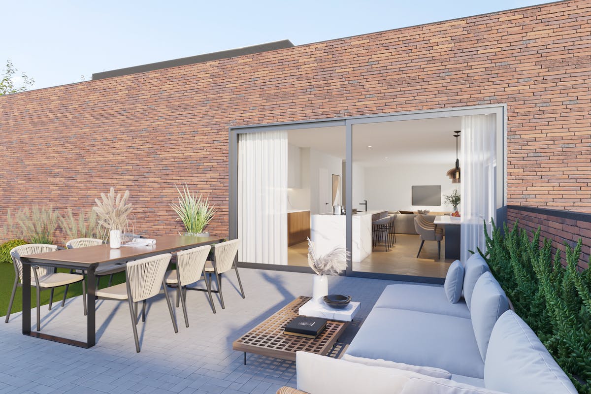 New construction project in Genk with 3 houses and 5 apartments - photo 2