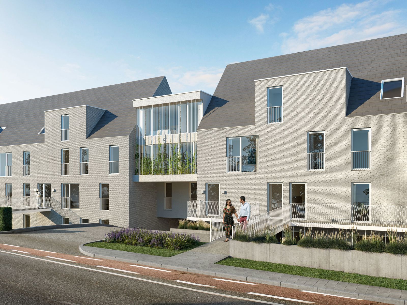 NIEUWBOUW - 1/2 of 3 SLAAPKAMERS - PARKING - CENTRAAL - foto 2