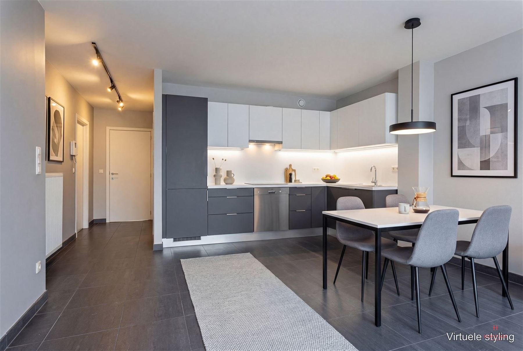 Gelijkvloers 2-slaapkamer appartement met handelsruimte in hartje Nevele  - foto 4