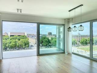 Tour & Taxis - Dit prachtige appartement is gelegen op de 7de verdieping van een recent opgeleverd gebouw aan het kanaal, vlak naast Tour & Taxis...