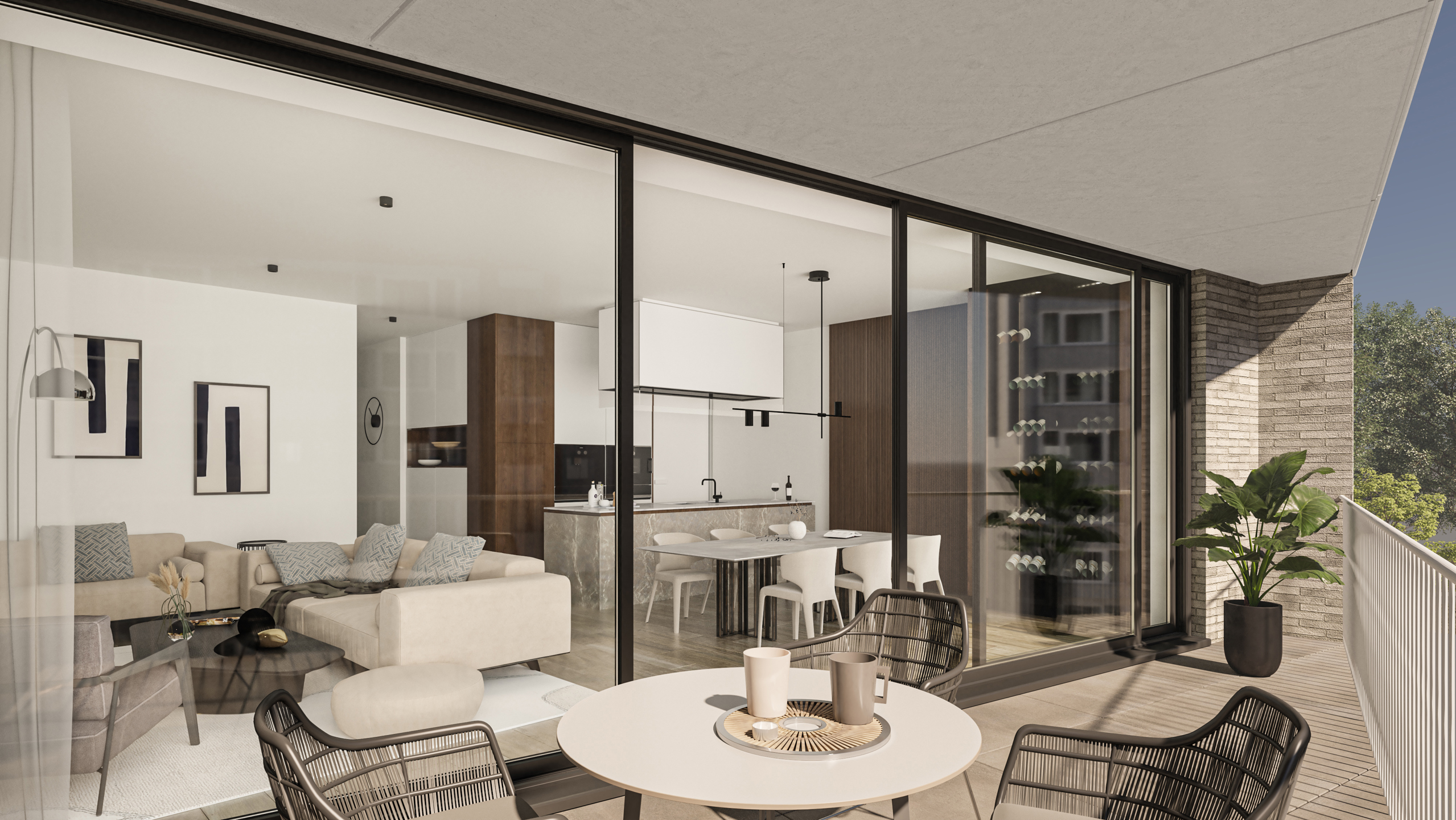 Lichtrijk 2 slaapkamer appartement met een ruim terras - foto 1
