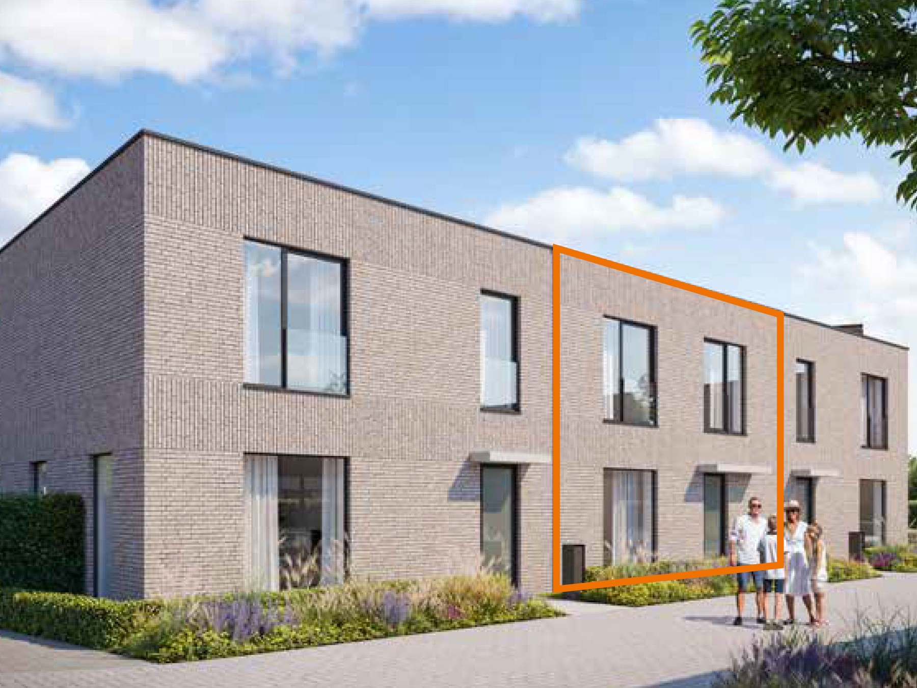 LOT 27 Gesloten bebouwing met 3 slaapkamers - foto 1