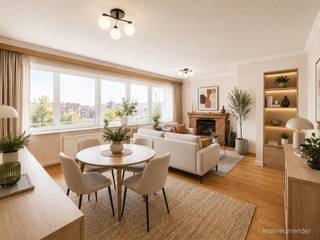 <strong>Ruim appartement met drie slaapkamers - incl. kelderberging en garagebox.<br /></strong><span>Zeer centraal gelegen aan de Van Eycklaan 128 nabij het centrum van Maaseik</span><span>. Dit op te frissen appartement van 104m² (bron: EPC) is gelegen op de derde verdieping van de verzorgde residentie "Meurkenshof" (bouwjaar 1970). Praktisch ingedeeld appartement met veel potentieel, ideaal om volledig naar eigen smaak in te richten. Terras aan de voorzijde met zuidelijke oriëntatie.</span><br /><br /><span>De gemeenschappelijke inkomhal leidt ons naar alle verdiepen via de trap of de lift.<br /><br /><span>Derde verdieping</span>:<br />Het appartement omvat een ruime inkomhal die toegang geeft tot alle vertrekken. De leefruimte bevindt zich aan de voorzijde van het gebouw en is ingedeeld in een gezellige zit-en eethoek. De aparte keuken grenst aan de living en via de keuken bereik je ook het terras met zicht op straat.<br /><br />Er zijn 3 slaapkamers aanwezig, gelegen aan de achterzijde van het gebouw. De badkamer omvat een meubel met enkele lavabo en ligbad met douchecombinatie. Apart toilet op de hal.<br /><br />Inclusief kelderberging en garagebox (twee wagens achter elkaar parkeren mogelijk) aan de achterzijde van het gebouw.</span><br /><br /><span>Het appartement wordt op stookolie verwarmd via een gemeenschappelijke CV-ketel.<br />Energiezuinig met label B en een waarde van 162kWh/(m²/jaar). Aluminium ramen met dubbele beglazing en rolluiken. <br />De elektriciteitskeuring is niet conform. <br />Het asbestattest is asbestveilig bevonden, maar niet asbestvrij. Vermelde keuringen zijn te bekijken onder "downloads".</span><br /><br /><span>Op zoek naar een centraal gelegen appartement in Maaseik? Contacteer ons vandaag nog om een afspraak in te plannen. </span><br /><br /><span>Wij ontzorgen je ook voor de </span><strong>verkoop</strong><span> van je </span><strong>huidige woning</strong><span>! Voor meer uitleg helpen we je graag verder.</span>