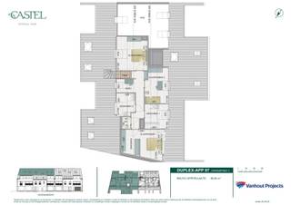 <p>Ontdek <strong>Residentie "</strong><b>CASTEL"</b>, een kleinschalig en stijlvol nieuwbouwproject in het hart van Kasterlee. <br /><br />Onder de kerktoren en op wandelafstand van winkels, horeca en dorpsvoorzieningen is het hier genieten van comfortabel wonen met alles vlakbij.<br />Het project omvat <strong>9 energiezuinige appartementen</strong> met 1, 2 of 3 slaapkamers, waaronder ruime duplexappartementen, en <strong>2 casco handelsruimtes</strong> op het gelijkvloers.<br />Dankzij de hoogwaardige afwerking, veel lichtinval, E-peil E20, zonnepanelen, warmtepompen, vloerverwarming én vloerkoeling is residentie Castel helemaal klaar voor de toekomst. <br />De centrale ligging combineert dorpsgezelligheid met vlotte verbindingen richting Geel, Turnhout en Herentals, én natuur in de onmiddellijke omgeving.<br /><br /><strong>APPARTEMENT 7</strong> is een duplexappartement en situeert zich op de 2de en 3de verdieping. Het heeft een bruto bewoonbare oppervlakte van 175,10m². Het omvat o.a. 3 slaapkamers en een terras van 22,30m².<br /><br />Privé parkeerplaatsen, carports &amp; bergingen zijn beschikbaar en zijn bij aan te kopen tegen meerprijs.<br />Parkeerplaats: 8.000€ - 10.000€<br />Carports: 14.900€<br />Berging: 5.400€ - 7.400€<br /><br />De fotorealistische beelden geven een weergave van een mogelijke inrichting - hier kunnen evenwel geen rechten uit geput worden.</p>
<p><strong>Castel: centraal, duurzaam en zorgeloos wonen in Kasterlee.</strong></p>